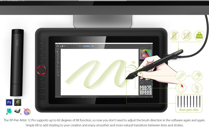 XP Pen Artist 12 Pro 10.09 x 5.67 inch Graphics Tablet Price in