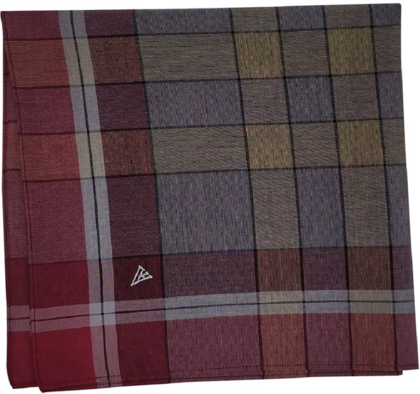 Van Heusen Men's Cotton Colour Border Handkerchief with Brand