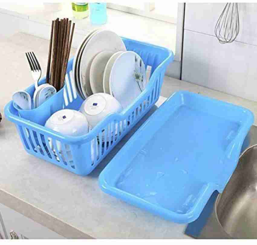 Picvel Dish Drainer Kitchen Rack Plastic New Design Bottom Tray More  Convenient Supporting Individual Chopsticks Spoon, Basket With Drainer Rack  Price in India - Buy Picvel Dish Drainer Kitchen Rack Plastic New