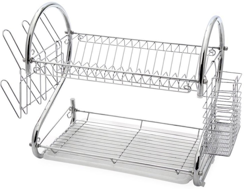 MANTAVYA Plate Kitchen Rack Steel 2 Layer Plate & bowl Stand Kitchen  Utensil Rack Price in India - Buy MANTAVYA Plate Kitchen Rack Steel 2 Layer  Plate & bowl Stand Kitchen Utensil