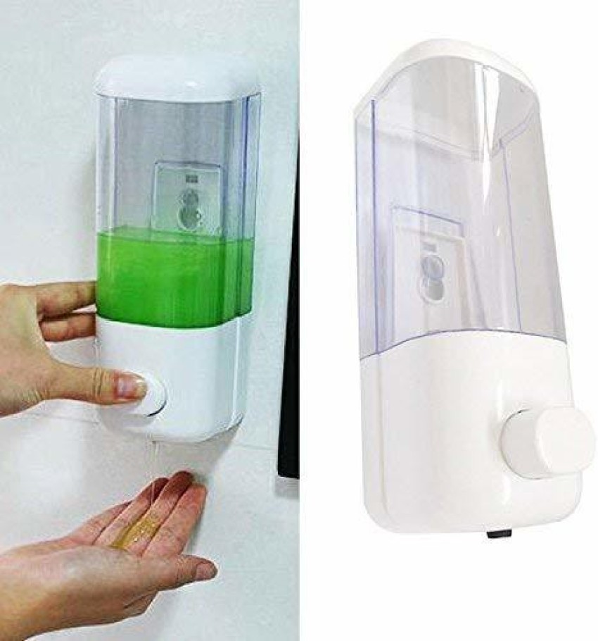 Bizaar Liquid Hand Wash Soap Dispenser for Bathroom Wall Mounted Plastic  ABS (Set of 1) 400 ml Liquid, Conditioner, Gel, Lotion, Sanitizer Stand,  Shampoo Dispenser Price in India - Buy Bizaar Liquid