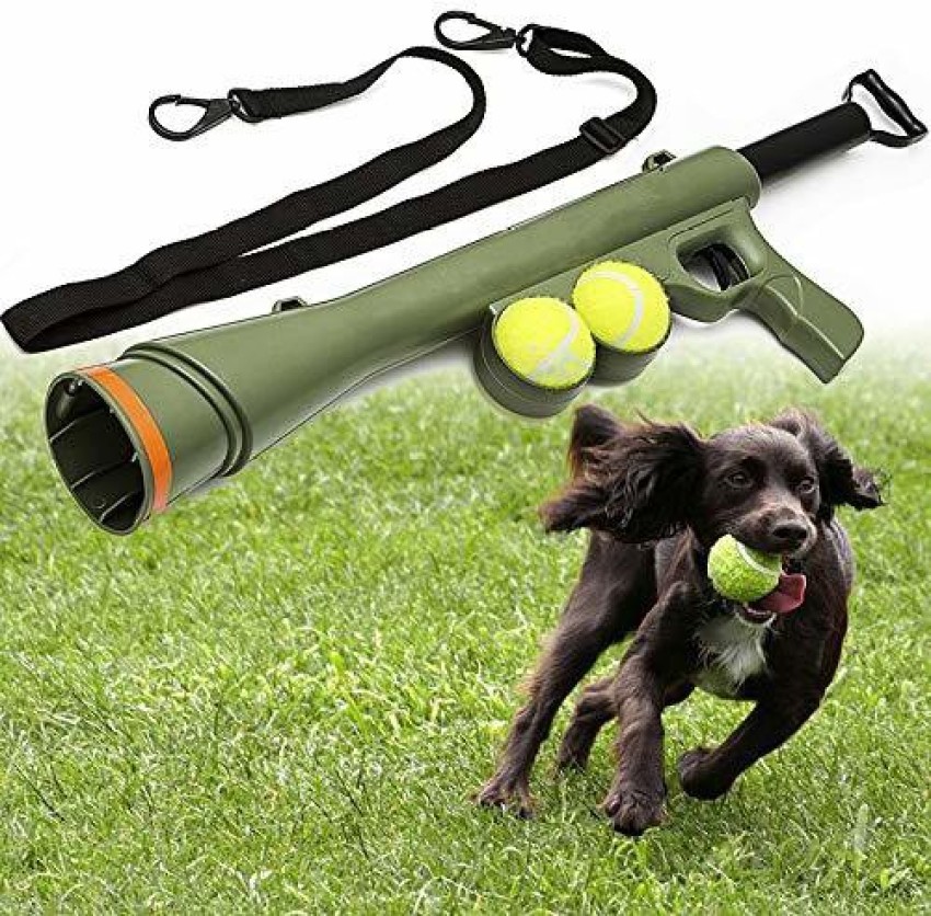 NEW Pet Treat Launcher Dog Fun Game Catch Gun Bone Thrower