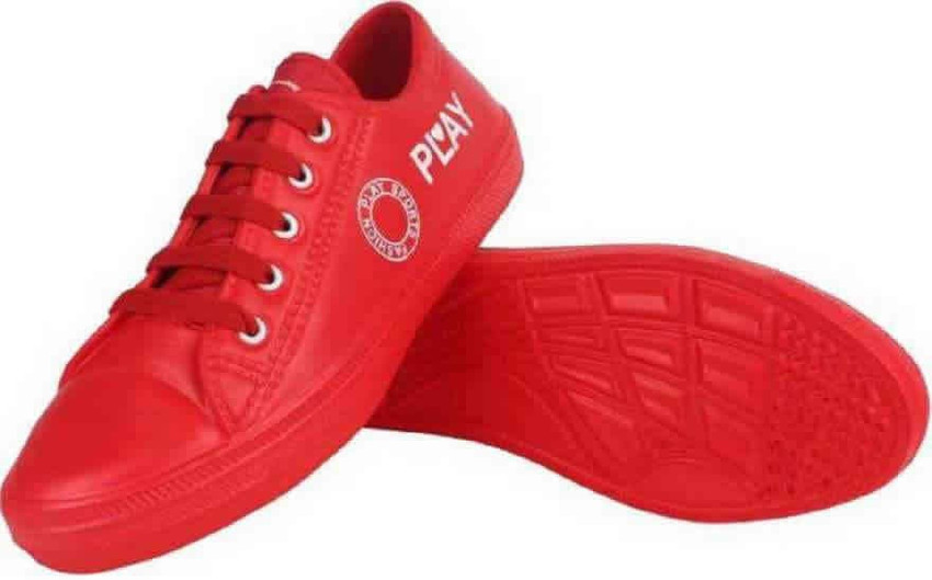 Play shoes red colour hot sale