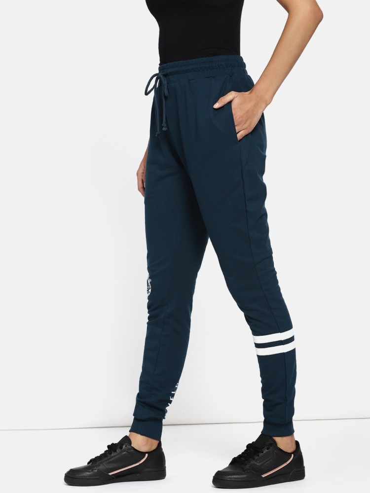 Kook N Keech Garfield Solid Women Dark Blue Track Pants - Buy Kook N Keech  Garfield Solid Women Dark Blue Track Pants Online at Best Prices in India