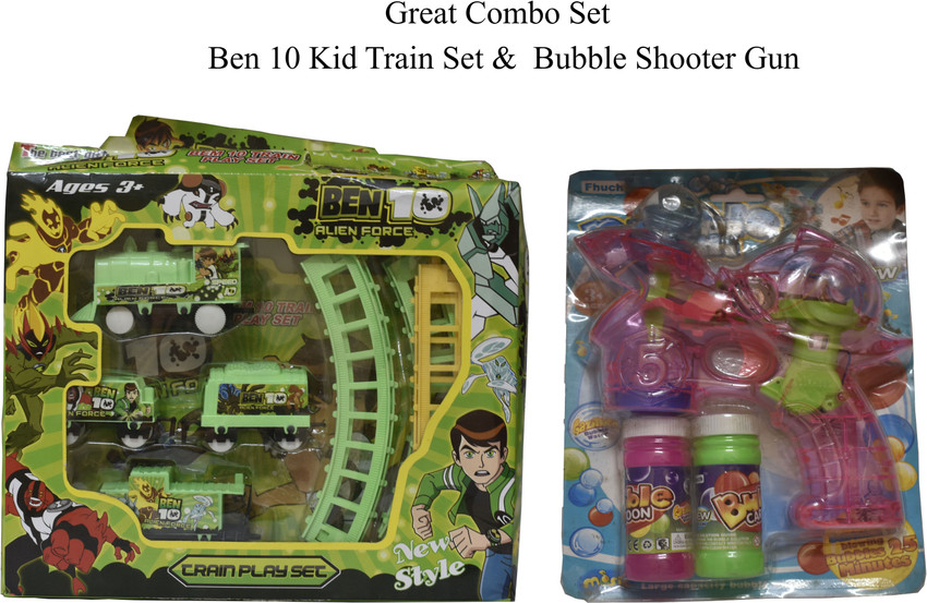 RS Toys Great Combo Set Of Ban 10 Alien Force New Bubble Gun