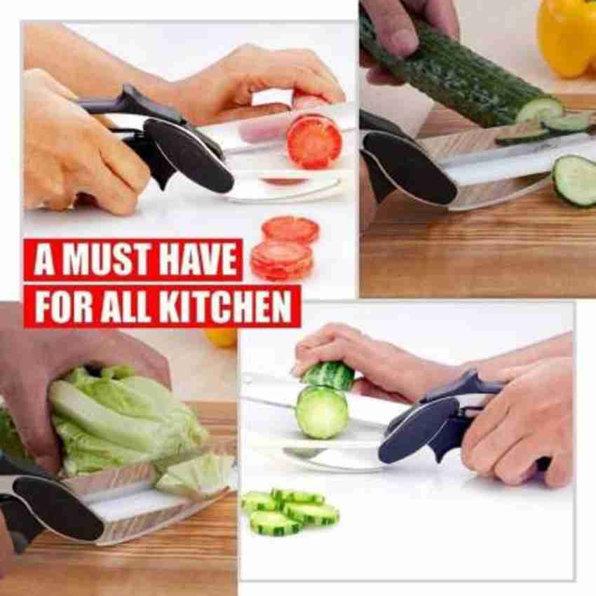 Clever Cutter Straight Blade & Wavy Blade Chopping Knives 