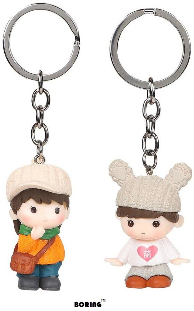BORING cute teen couple limited collection keyrings for couple Key Chain