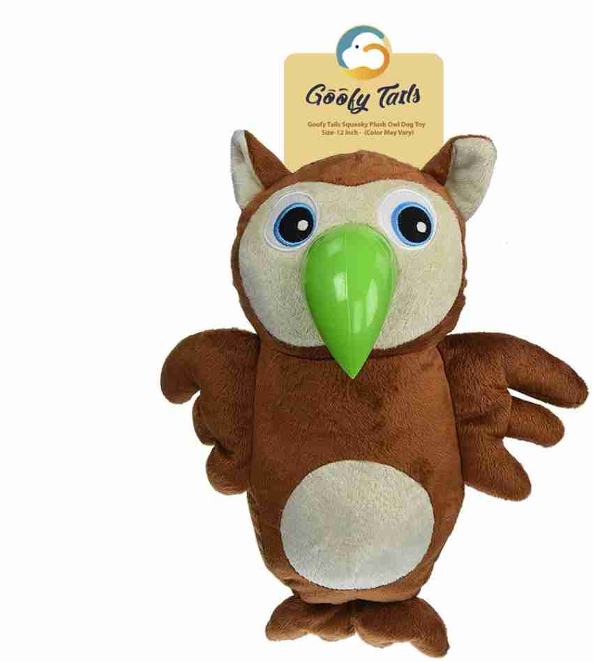 Squeaky owl dog outlet toy