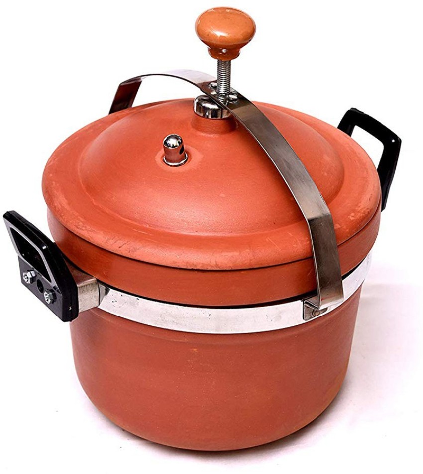 Daksh craft Villa Clay Pressure Cooker 5 Liter 5 L Pressure