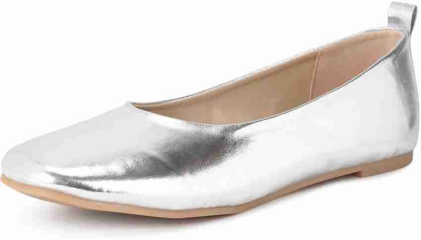 Silver cheap belly shoes