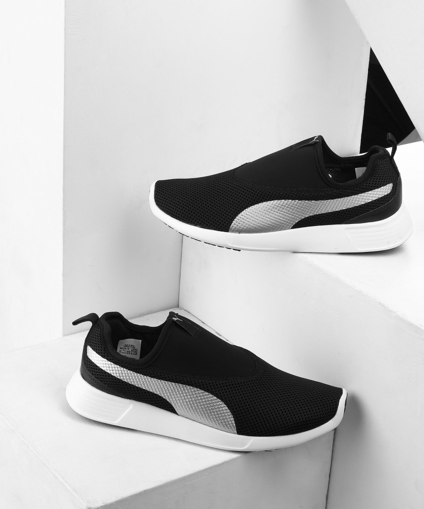 Puma black and outlet silver shoes