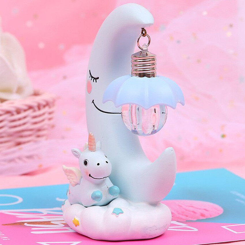 Moon store unicorn lamp