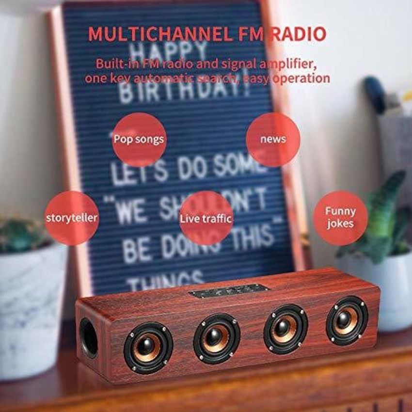 Live tech jalsa deals wireless wooden speaker