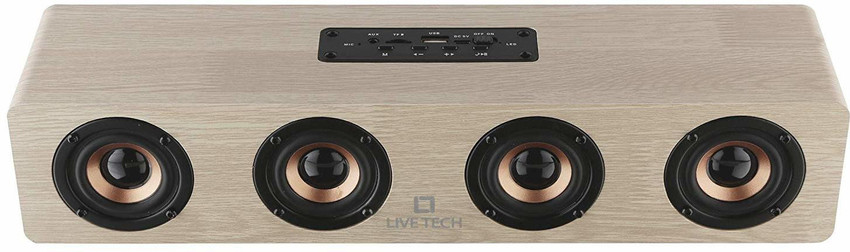 Live tech jalsa wireless wooden sale speaker