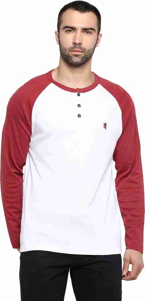 Red tape white t shirt full sleeve best sale