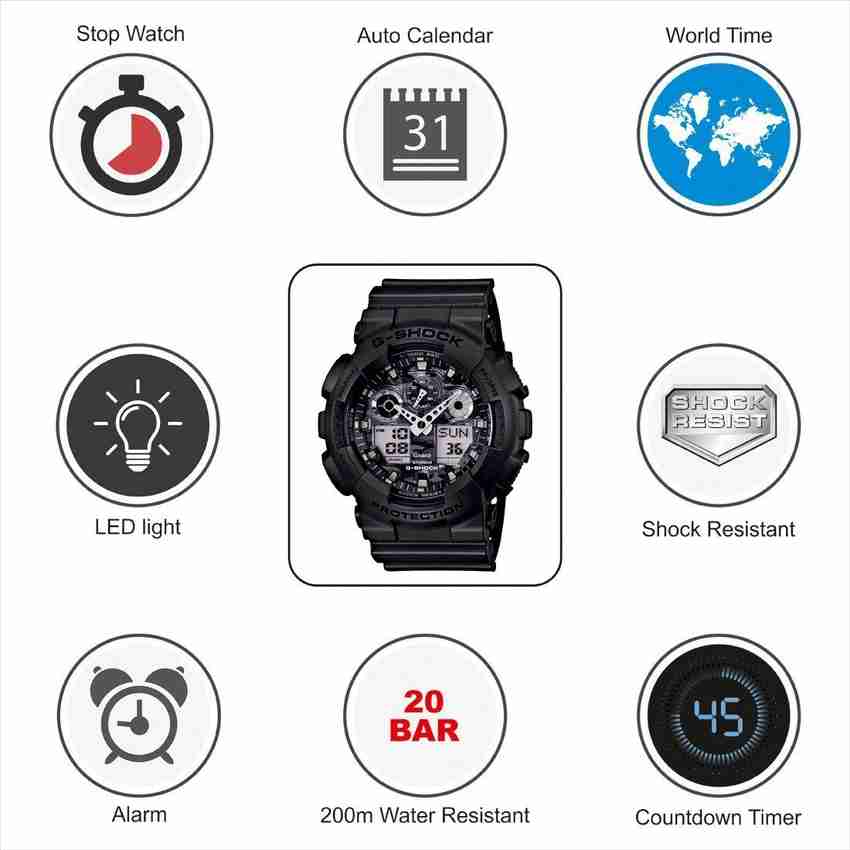 CASIO G Shock GA 100CF 8ADR Analog Digital Watch For