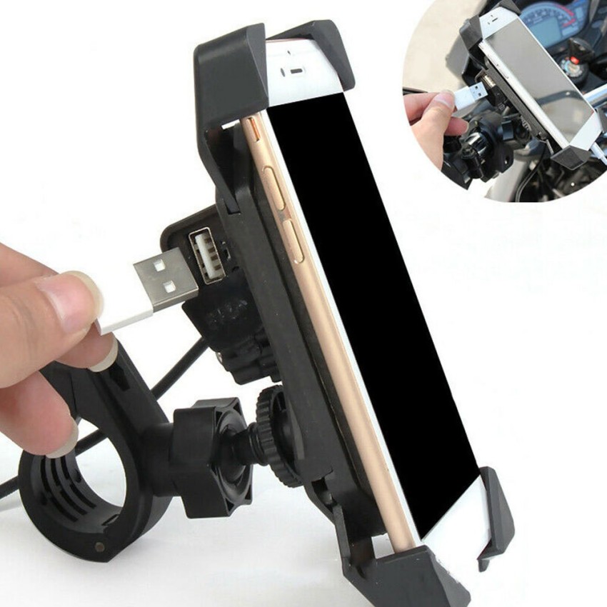 NSV X Grip Mobile Phone Holder with USB Charger Bike Mobile Holder Price in India Buy NSV X Grip Mobile Phone Holder with USB Charger Bike Mobile Holder online at Flipkart