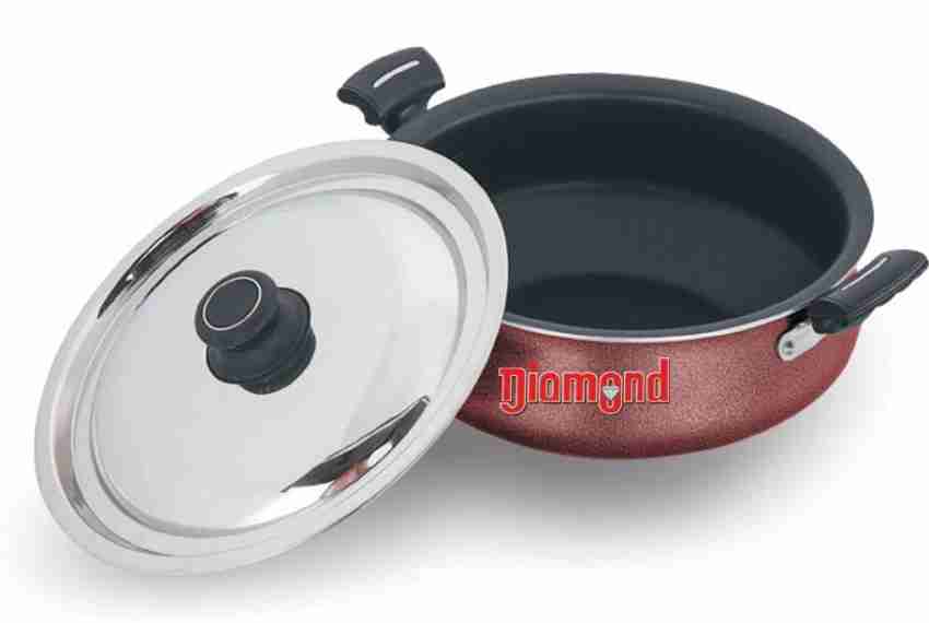 Aluminium Non-Stick Coated 4.5 Litres Stewpan, 24 cm Biryani pot