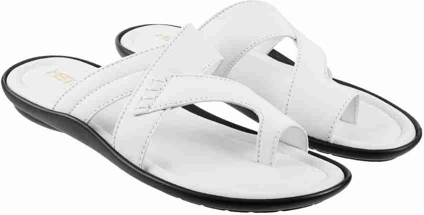 White leather slippers online mens