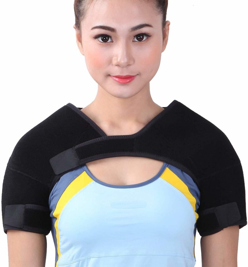 Double Shoulder Support Sports Back Shoulder Brace Protector Strap
