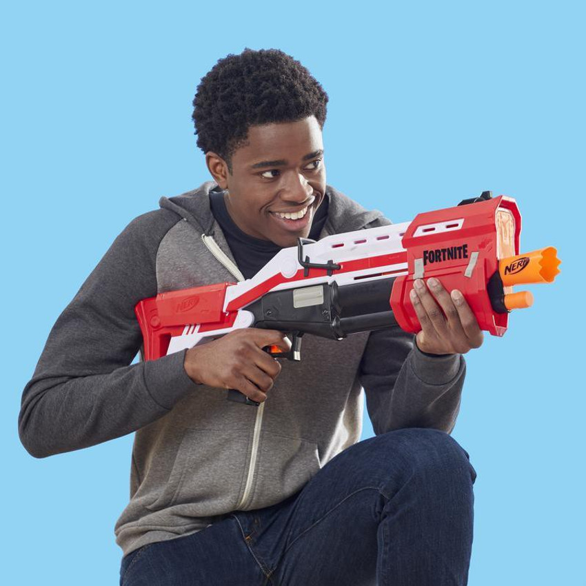 Nerf Fortnite SR Blaster, Includes 8 Official Nerf Darts, for Kids Ages 8  and Up