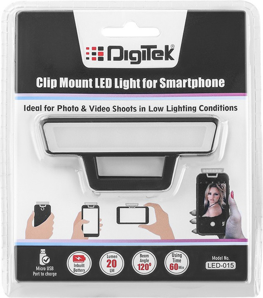 Digitek clip mount portable selfie led light hotsell