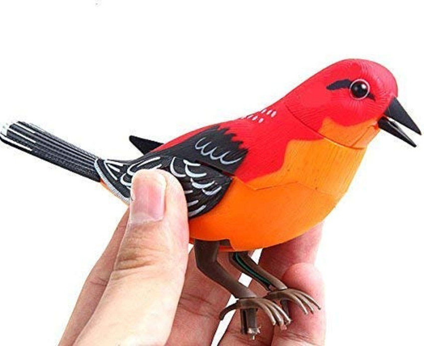 Toysale Singing Chirping Bird In Cage Realistic Sounds