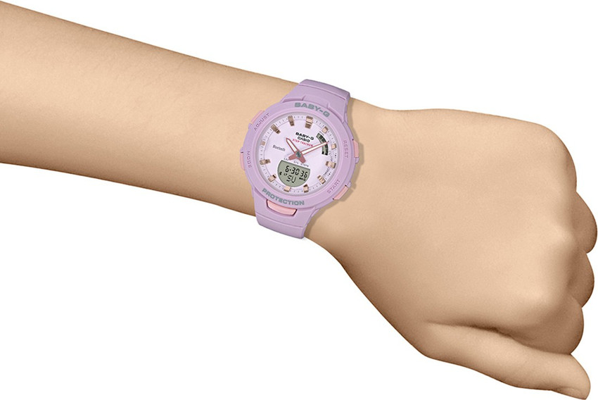 CASIO BSA B100 4A2DR Baby G BSA B100 4A2DR Analog Digital Watch For Women Buy CASIO BSA B100 4A2DR Baby G BSA B100 4A2DR Analog Digital Watch For Women BX148 Online at Best Prices in India