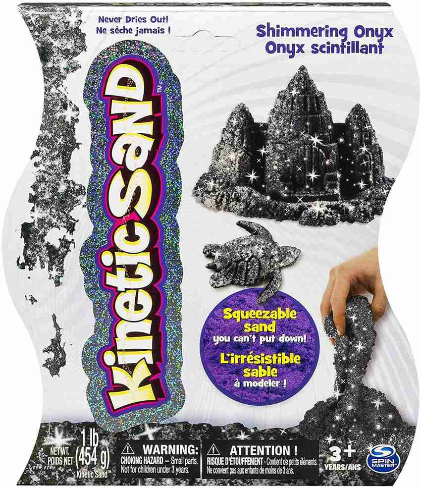 Kinetic Sand 1Lb Shimmering Black Onyx Magic 3 Up 1Lb