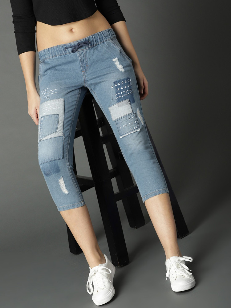 Womens sales distressed capris