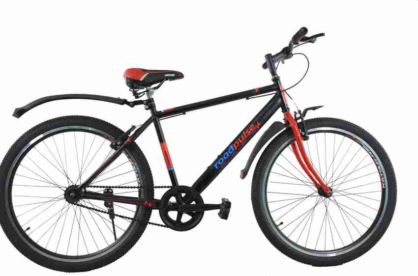 Mustang Road Pulse Bike For Adults Black Red 26 T Mountain Cycle Price in India Buy Mustang Road Pulse Bike For Adults Black Red 26 T Mountain Cycle online at Flipkart