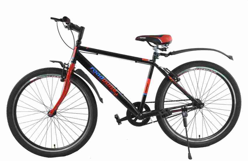 Mustang Road Pulse Bike For Adults Black Red 26 T Mountain Cycle