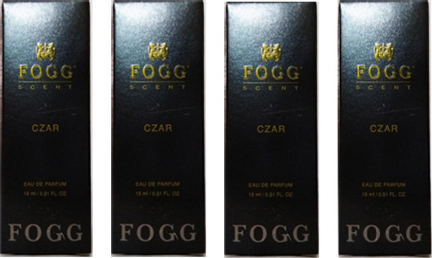 FOGG FoggMobilePack CZAR PACK OF 4 EACH 15ML Pocket Perfume