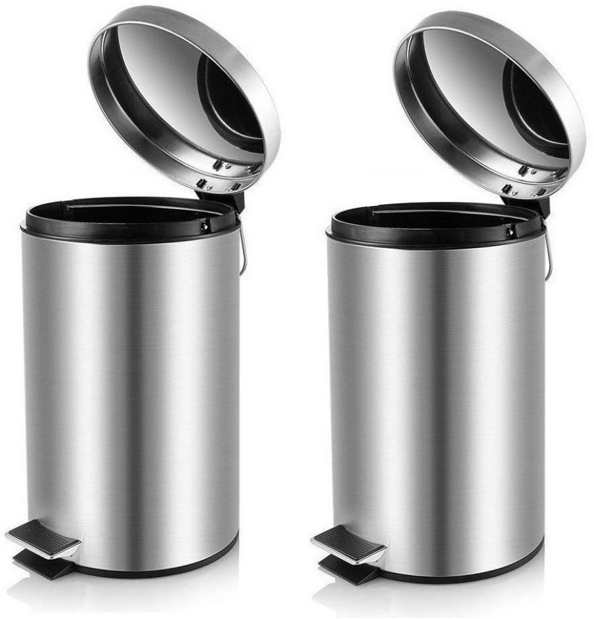 DOUBLE AND TRIPLE STAINLESS STEEL PEDAL TRASH FOR SEPARATE COLLECTION