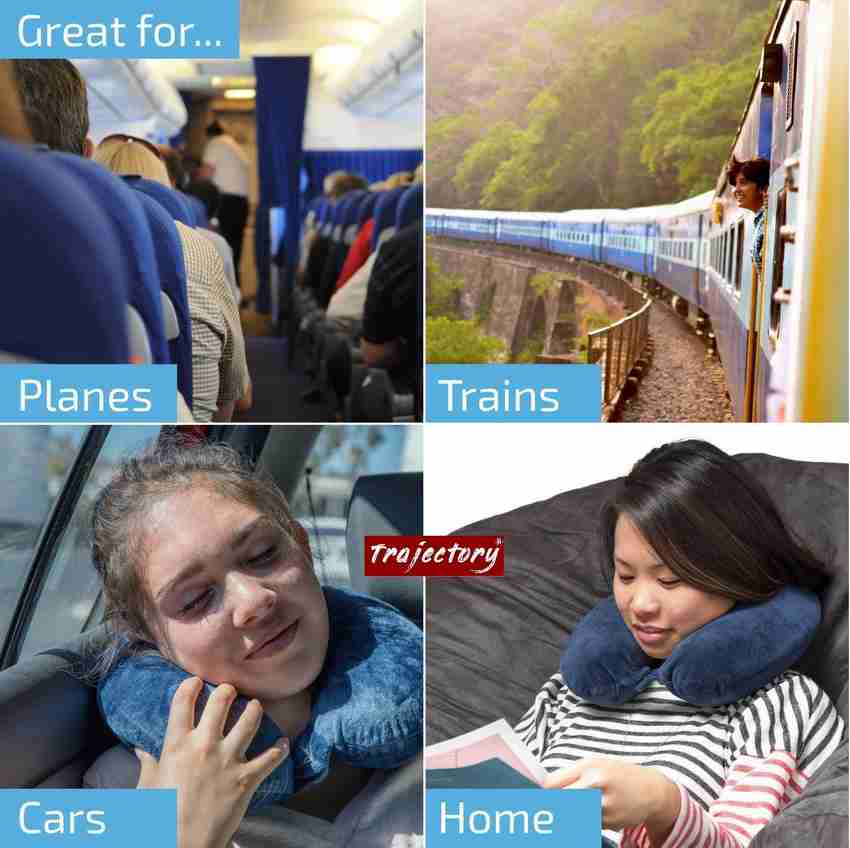 Trajectory 3 in 1 Travel Accessories Combo Neck Pillow Grey Price in India Flipkart