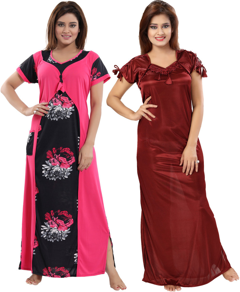 Shopping World Women Nighty Set Buy Shopping World Women Nighty Set Online at Best Prices in India Flipkart