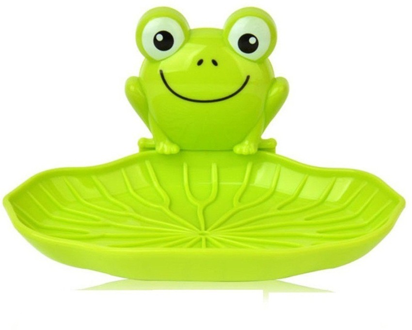 Soap Drain Dish Rack Holder, Frog Sponge Holder, Bathroom Organizer