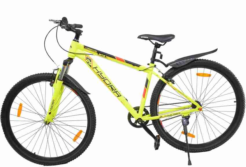 Hydra Warrior MTB V Brake Bike For Adults Yellow 29 T Mountain Cycle Price in India Buy Hydra Warrior MTB V Brake Bike For Adults Yellow 29 T Mountain Cycle online at Flipkart
