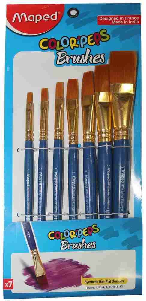 Flat Blue Painting Brush, For Drawing at Rs 12/piece in Ahmedabad