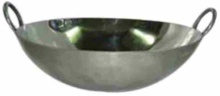 Stainless Steel Kadai Wok - 22 inch Round