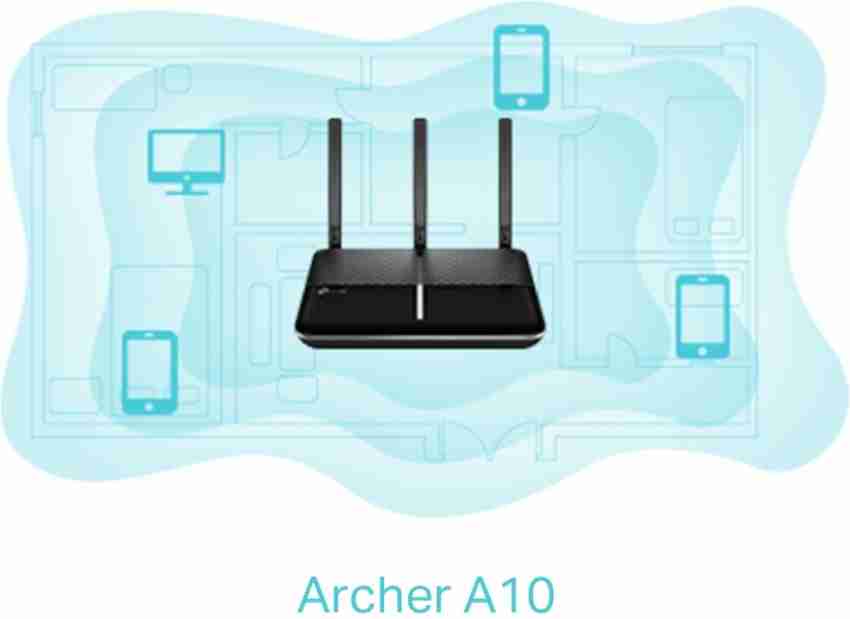 TP-Link Archer A10 2600 Mbps MU-MIMO WiFi Wireless Smart Gaming Router,  Works With Alexa (Black, Dual Band), 2600 Mbps Wireless Router