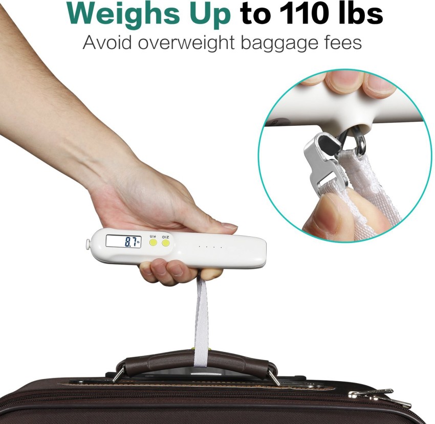 Digital Luggage Scale, 110lbs Hanging Baggage Scale with Backlit