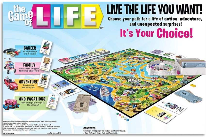 THE GAME OF LIFE 2015 BOARD GAME MB SPIN TO WIN Replacement Pieces