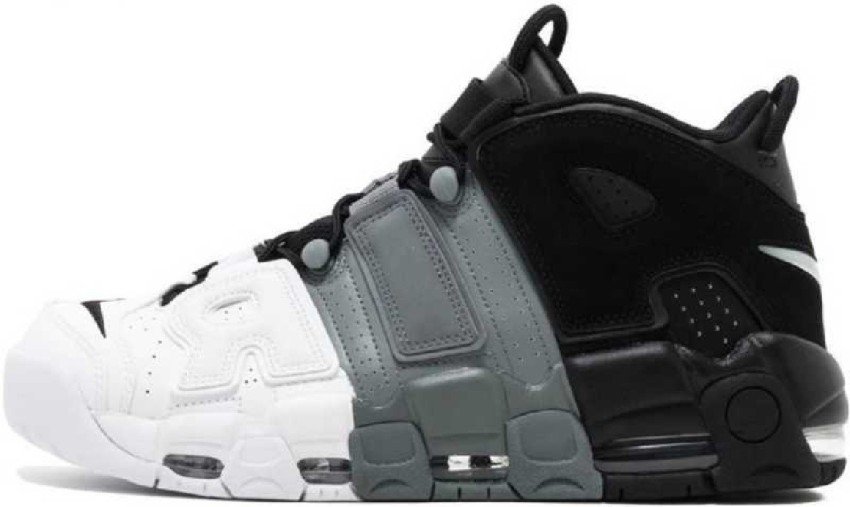 Nike Air More Uptempo Tri-Color White Grey Black