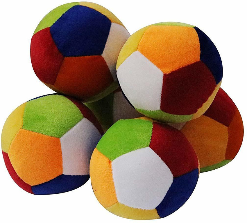 ZOOMINO Soft Balls For Kids Toy set Of 6 8 cm Soft Balls