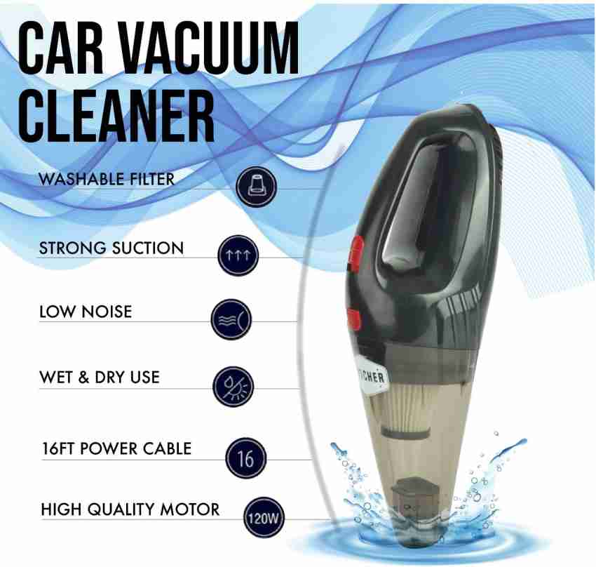 Woscher Handheld Vacuum High Power Auto Car Vacuum Cleaner for