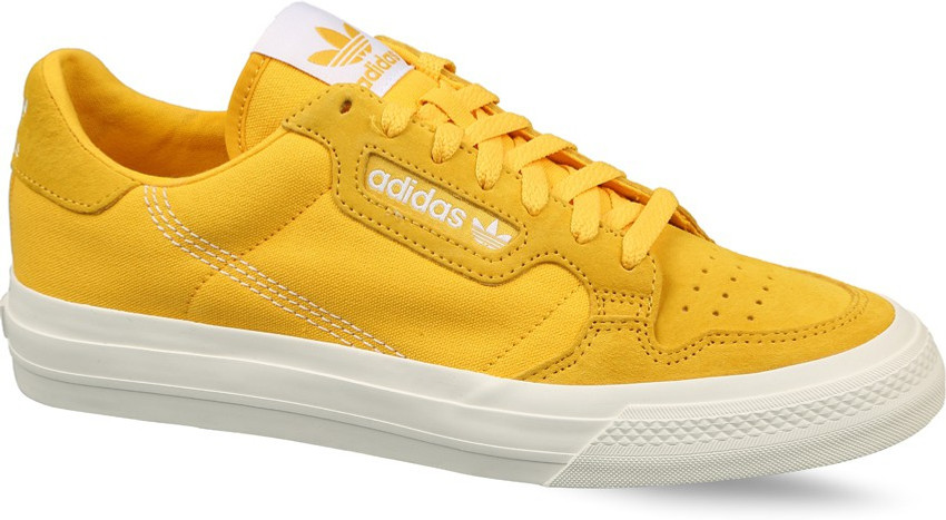 adidas originals continental 80 vulc trainers in mustard