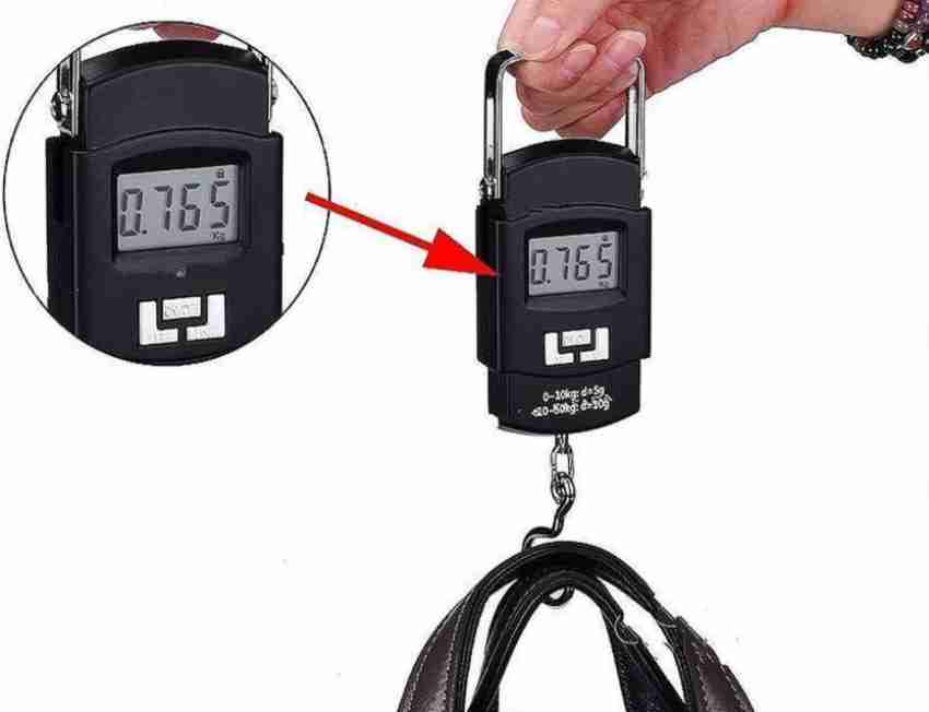 50*10g Mini Digital Hanging Luggage Fishing Weighing Scale