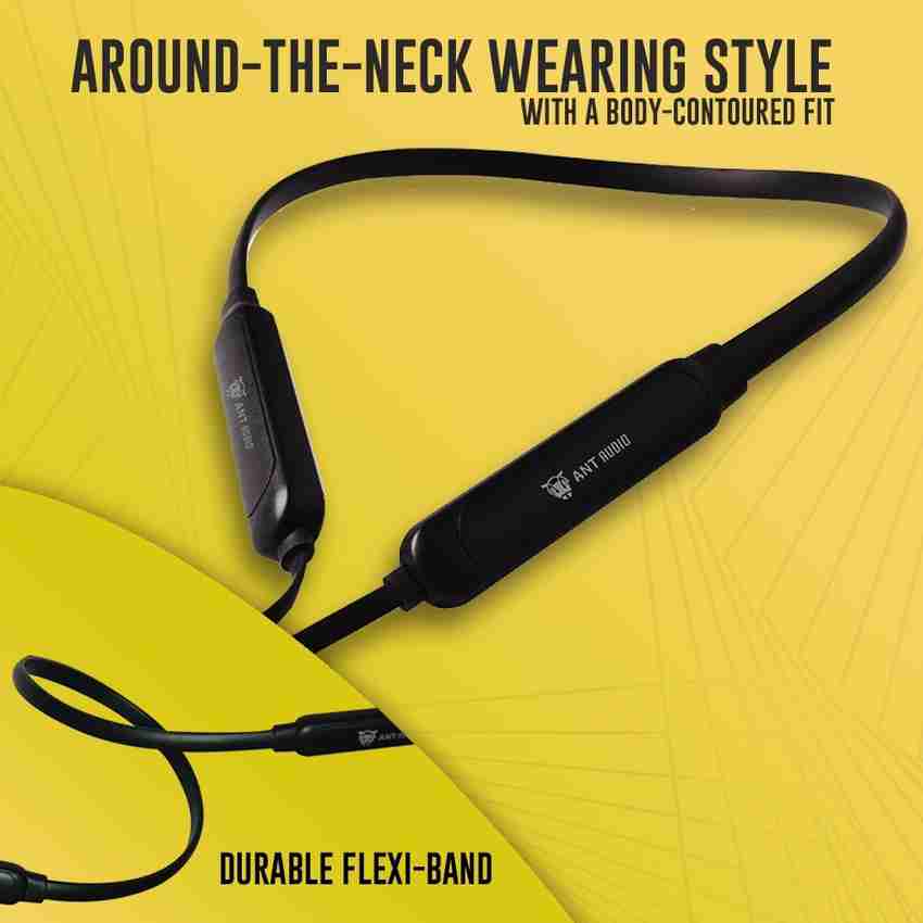 ANT AUDIO Wave Sports 480 Neckband upto 24hrs playtime Bluetooth