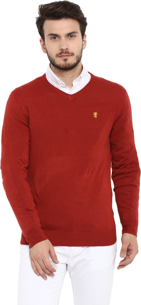 Ralph lauren red clearance v neck sweater
